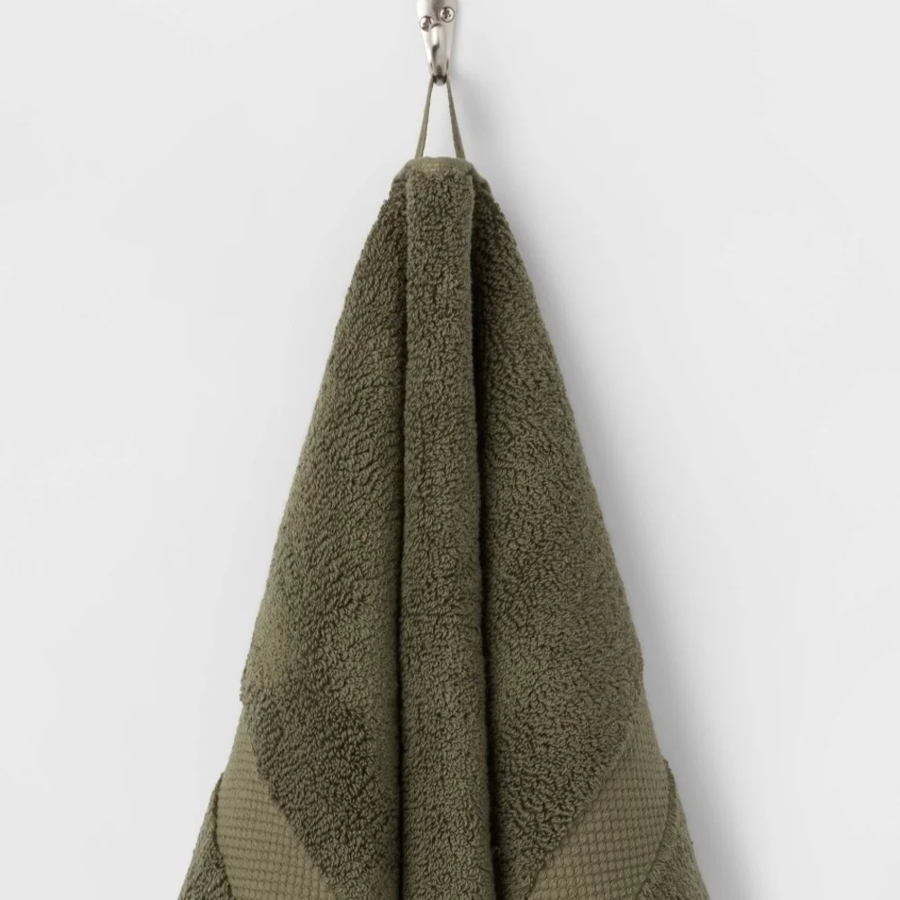 Threshold Olive Green Hand Towels